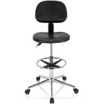 Schwarze hjh Office Top Work Ergonomische Bürostühle & orthopädische Bürostühle  mit verstellbarer Rückenlehne 