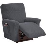 Reduzierte Graue Unifarbene Moderne Sesselhussen strukturiert aus Stoff maschinenwaschbar 