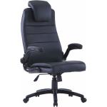 Reduzierte Schwarze Bürostühle mit Kopfstütze aus PVC mit verstellbarer Kopfstütze Breite 50-100cm, Höhe 50-100cm, Tiefe 50-100cm 