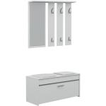 Weiße Moderne Garderoben Sets & Kompaktgarderoben Breite 100-150cm, Höhe 50-100cm, Tiefe 0-50cm 
