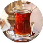 Arabische Teeservice aus Edelstahl mikrowellengeeignet 18-teilig 6 Personen 