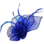 Royalblaue Blumenmuster Haarspangen Hochzeit für Damen zur Hochzeit 