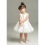 Weiße Elegante Topmelon Kinderfestkleider aus Satin 
