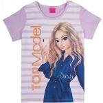 TOPModel T-Shirt »Top Model T-Shirt Christy weiß lila gestreift« (1-tlg), weiß