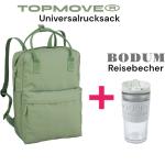 TOPMOVE Universalrucksack 16 L + BODUM Reisebecher 0,35 L , Rucksack , Backpack