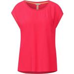 Reduzierte Rosa Unifarbene Sportliche Street One Shirts mit Tasche für Damen Größe S 