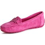topschuhe24 2738 Damen Velours Mokassins Komfort Slipper, Farbe:Pink, Größe:36 EU