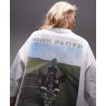 Reduzierte Weiße Topshop Pink Floyd Damenfanshirts aus Baumwolle Größe S 