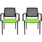 Schwarze Topstar Konferenzstühle & Besucherstühle aus Stoff stapelbar Breite 50-100cm, Höhe 50-100cm, Tiefe 50-100cm 2-teilig 