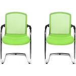 Grüne Topstar Open Konferenzstühle & Besucherstühle aus Stoff stapelbar Breite 50-100cm, Höhe 50-100cm, Tiefe 50-100cm 2-teilig 