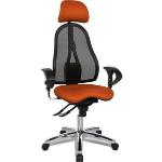 Schwarze Topstar Sitness Bürostühle mit Kopfstütze aus Stoff höhenverstellbar Breite 0-50cm, Höhe 0-50cm, Tiefe 0-50cm 