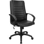 Schwarze Gesteppte Topstar Point Ergonomische Bürostühle & orthopädische Bürostühle  aus Kunstleder mit Armlehne Breite 0-50cm, Höhe über 500cm, Tiefe 0-50cm 