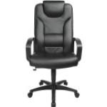 Schwarze Gesteppte Topstar Point Ergonomische Bürostühle & orthopädische Bürostühle  aus Kunstleder mit Armlehne Breite 50-100cm, Höhe 0-50cm, Tiefe 0-50cm 