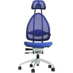 Royalblaue Topstar Bürostühle mit Kopfstütze aus PU Breite 50-100cm, Höhe 50-100cm, Tiefe 50-100cm 