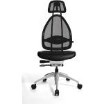 Schwarze Topstar Bürostühle mit Kopfstütze aus PU mit Armlehne Breite 50-100cm, Höhe 50-100cm, Tiefe 50-100cm 