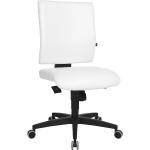Schwarze Ergonomische Bürostühle & orthopädische Bürostühle  aus Kunstleder mit verstellbarer Rückenlehne Breite 0-50cm, Höhe 0-50cm, Tiefe 0-50cm 