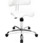 Silberne Topstar Sitness Ergonomische Bürostühle & orthopädische Bürostühle  aus Kunstleder mit verstellbarer Rückenlehne Breite 0-50cm, Höhe 0-50cm, Tiefe 0-50cm 