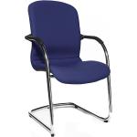 Silberne Topstar Open Freischwinger Stühle aus Chrom gepolstert Breite 0-50cm, Höhe 0-50cm, Tiefe 0-50cm 2-teilig 