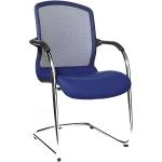 Silberne Topstar Open Freischwinger Stühle aus Chrom stapelbar Breite 0-50cm, Höhe 0-50cm, Tiefe 0-50cm 2-teilig 