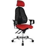 Reduzierte Rote Topstar Sitness Ergonomische Bürostühle & orthopädische Bürostühle  aus Textil höhenverstellbar 
