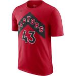 Reduzierte Rote Nike Toronto Raptors T-Shirts für Herren Größe S 