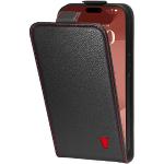 Schwarze Torro iPhone 15 Pro Hüllen Art: Flip Cases mit Bildern aus Rindsleder mit Ständer 