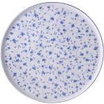 Reduzierte Blaue Blumenmuster Vintage Arzberg Blaublüten Runde Tortenplatten aus Porzellan mikrowellengeeignet 