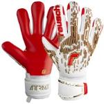 Torwarthandschuhe REUSCH "Attrakt Freegel Silver" weiß (weiß, braun, rot) Damen Handschuhe Sporthandschuhe