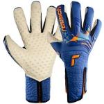 Torwarthandschuhe REUSCH "Attrakt SpeedBump Strapless AdaptiveFlex" blau (blau, orange) Damen Handschuhe Sporthandschuhe