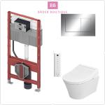 Silberne Beheizbare Toilettensitze & Beheizbare WC-Sitze aus Keramik 