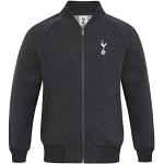 Dunkelgraue Bestickte Tottenham Hotspur College Jacken für Kinder & Baseball Jacken für Kinder aus Fleece für Jungen 