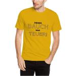 Touchlines Herren T-Shirt Dieser Bauch War Teuer , gelb, M