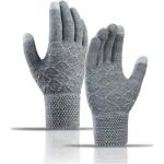 TRENDOUX Herren Thermohandschuhe mit Touchscreen,rutschfestem Griff,elastischer Manschette,warmem Futter und dehnbarem Material 