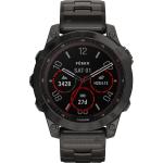 Schwarze Garmin Fenix 7 Smartwatches aus Glas mit Saphirglas-Uhrenglas für Kinder 