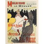 Jugendstil Moulin Rouge Poster strukturiert aus Papier 