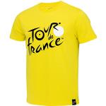 Gelbe Le Tour de France T-Shirts für Herren Größe S 