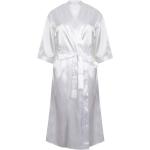 Weiße TOWEL CITY Bademäntel kurz aus Polyester für Damen Größe XS 
