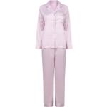Hellrosa Elegante TOWEL CITY Pyjamas lang mit Knopf aus Polyester für Damen Größe XXL 