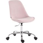Pinke Moderne Ergonomische Bürostühle & orthopädische Bürostühle  aus Samt Breite 0-50cm, Höhe 0-50cm, Tiefe 0-50cm 