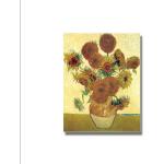 TPFLiving Kunstdruck »OHNE RAHMEN«, Motiv JB1151-B, Poster Leinwand -Wandbild / Vincent Van Gogh - 15 Sonneblumen in einer Vase