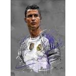 Weiße Moderne Cristiano Ronaldo Bilder & Wandbilder 30x45 