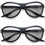 Schwarze 3D Brillen für Herren 