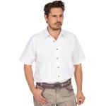 Weiße Halblangärmelige OS TRACHTEN Kentkragen Herrenjeanshemden aus Baumwolle Größe XS 