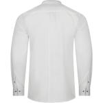 Weiße Karo Elegante Fuchs Trachtenmoden Stehkragen Herrenjeanshemden mit Fuchs-Motiv aus Baumwolle Größe S 