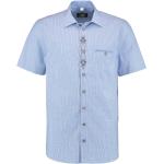 Blaue Bestickte Kurzärmelige orbis Textil Kentkragen Hemden mit Kent-Kragen für Herren Größe S 