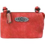 Rote Trachtentaschen & Dirndltaschen mit Reißverschluss aus Kunstleder für Damen Klein 