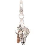 Graue Schlüsselanhänger & Taschenanhänger aus Silber für Herren 
