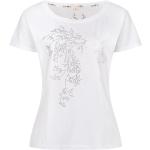 Weiße MarJo T-Shirts mit Glitzer aus Baumwolle für Damen Größe M für den für den Sommer 