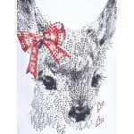 Weiße Motiv Hangowear Kindertrachtenshirts mit Tiermotiv aus Baumwolle für Mädchen Größe 146 