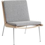 Graue Minimalistische Loungestühle geölt aus Massivholz mit Armlehne Breite 50-100cm, Höhe 50-100cm, Tiefe 50-100cm 